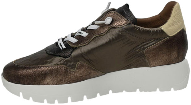 Sneakersy Damskie Wonders A-2491 Elvin Oro Nylon Nek Platino