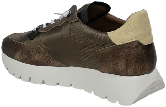 Sneakersy Damskie Wonders A-2491 Elvin Oro Nylon Nek Platino