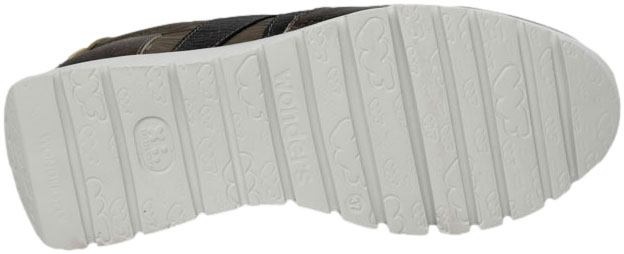 Sneakersy Damskie Wonders A-2491 Elvin Oro Nylon Nek Platino