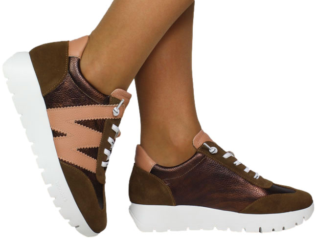 Sneakersy Damskie Wonders A-2476 Trend Conac Elvin Bronce