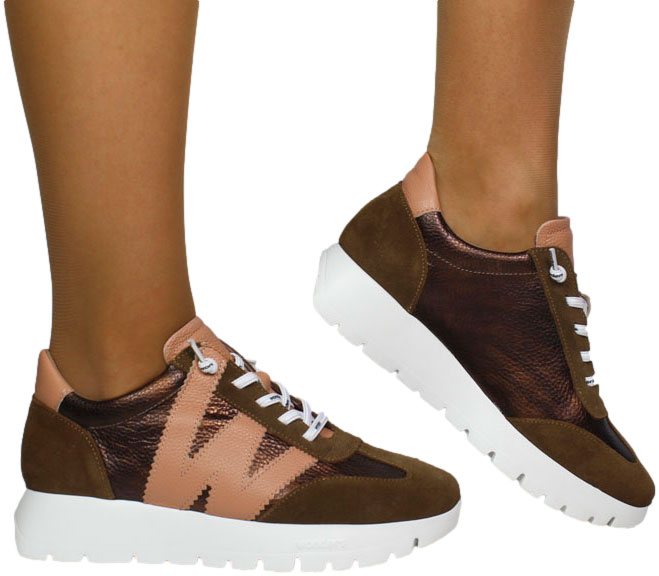 Sneakersy Damskie Wonders A-2476 Trend Conac Elvin Bronce