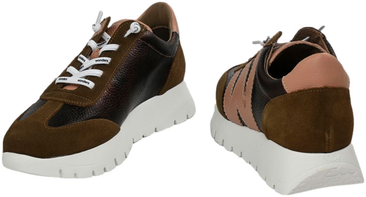Sneakersy Damskie Wonders A-2476 Trend Conac Elvin Bronce