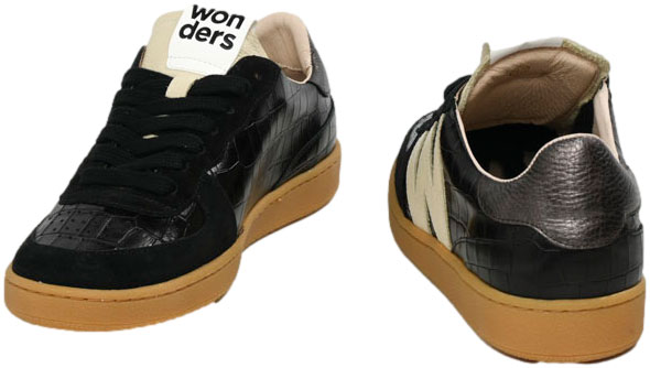 Sneakersy Wygodne Wonders AP-2002 Trend Negro Austral Negeo