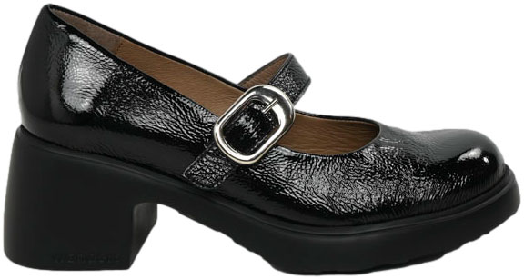 Czółenka Modne Wonders E-7122 Lak Negro Skóra Naturalna