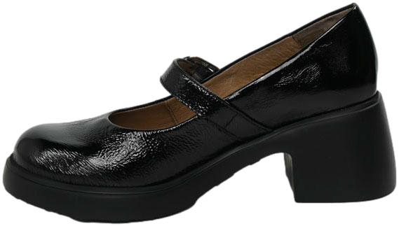Czółenka Modne Wonders E-7122 Lak Negro Skóra Naturalna