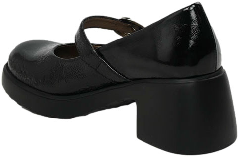 Czółenka Modne Wonders E-7122 Lak Negro Skóra Naturalna