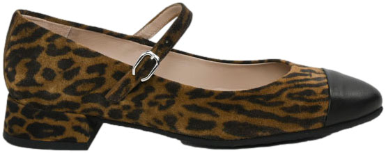 Czółenka Eleganckie  Wonders B-9710 Velvet Negro Skóra Naturalna