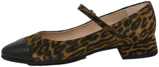 Czółenka Eleganckie  Wonders B-9710 Velvet Negro Skóra Naturalna