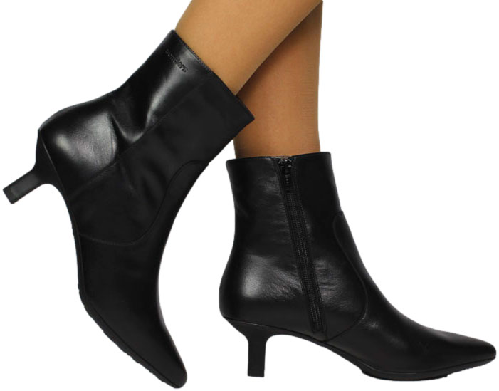 Botki Eleganckie Wonders G-7111 Iseo Negro Skóra Naturalna