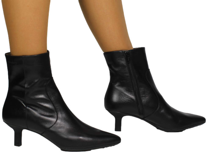 Botki Eleganckie Wonders G-7111 Iseo Negro Skóra Naturalna