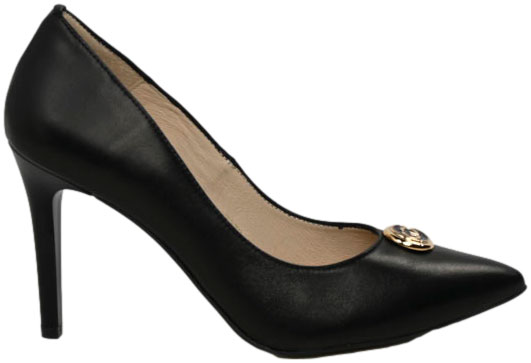 Szpilki Eleganckie Emis SK8505/010 Czarny Skóra Naturalna 