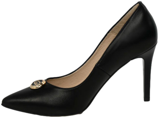 Szpilki Eleganckie Emis SK8505/010 Czarny Skóra Naturalna 