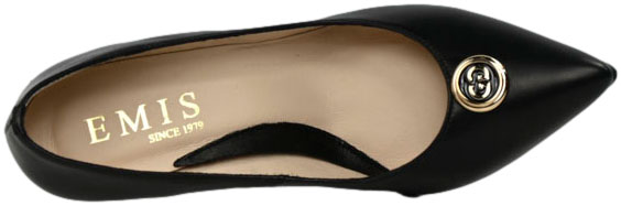 Szpilki Eleganckie Emis SK8505/010 Czarny Skóra Naturalna 
