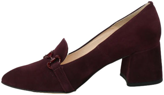 Czółenka Eleganckie Emis Z8482/870o Burgund Skóra Naturalna 