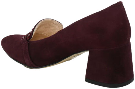 Czółenka Eleganckie Emis Z8482/870o Burgund Skóra Naturalna 