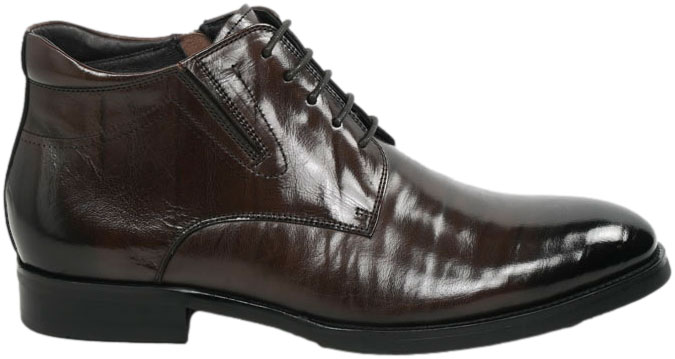 Trzewiki Eleganckie John Doubare H35B-51-132 Coffee Skóra naturalna