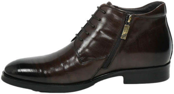 Trzewiki Eleganckie John Doubare H35B-51-132 Coffee Skóra naturalna
