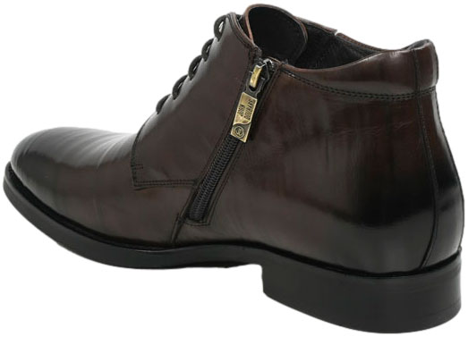 Trzewiki Eleganckie John Doubare H35B-51-132 Coffee Skóra naturalna