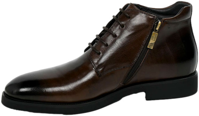 Trzewiki Eleganckie John Doubare 2025X-51-A156R Brown Skóra naturalna