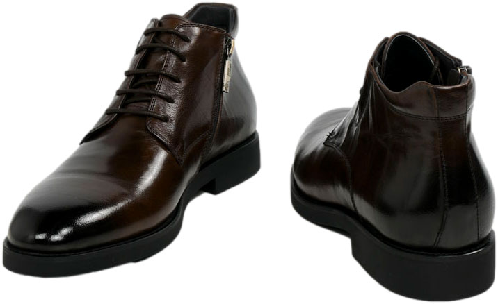 Trzewiki Eleganckie John Doubare 2025X-51-A156R Brown Skóra naturalna