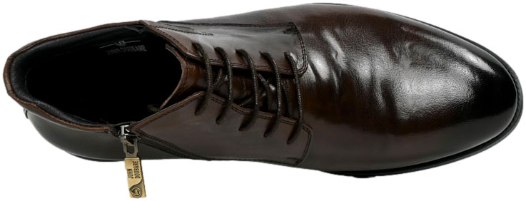 Trzewiki Eleganckie John Doubare 2025X-51-A156R Brown Skóra naturalna