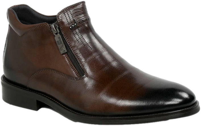 Trzewiki Eleganckie John Doubare H13C-C26-A77 Coffee Skóra naturalna