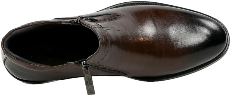 Trzewiki Eleganckie John Doubare H13C-C26-A77 Coffee Skóra naturalna