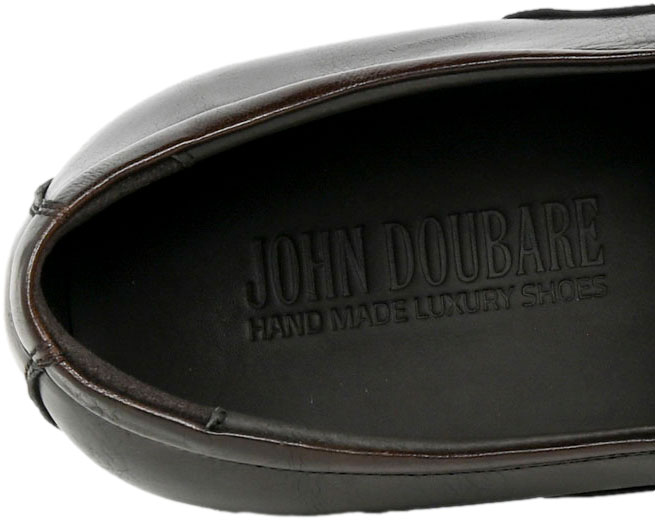 Mokasyny Stylowe John Doubare C253-482-A02 Brown Skóra Naturalna 