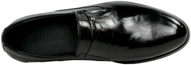 Mokasyny Stylowe John Doubare T45-165-AB55 Black Skóra Naturalna 