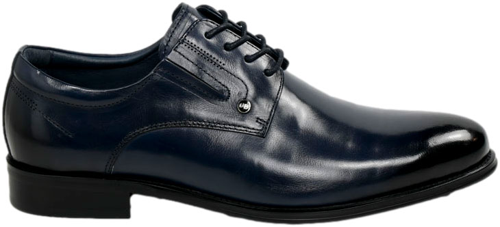 Półbuty Eleganckie John Doubare QA526-C6-C104 Blue Skóra Naturalna