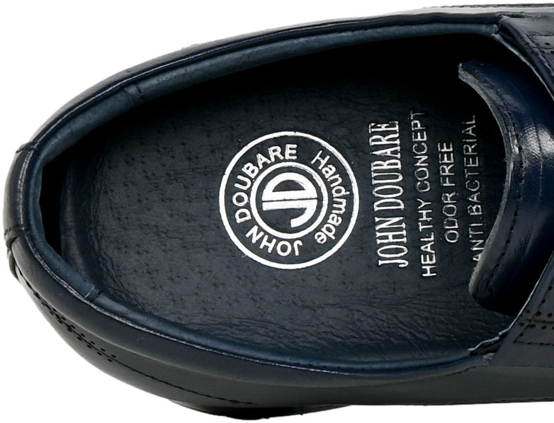 Półbuty Eleganckie John Doubare QA526-C6-C104 Blue Skóra Naturalna