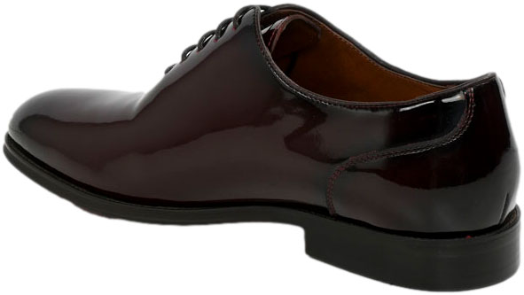 Półbuty Eleganckie John Doubare T256-242-A407 Wine Skóra Naturalna