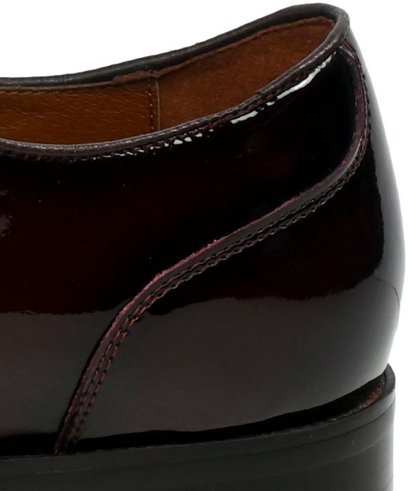 Półbuty Eleganckie John Doubare T256-242-A407 Wine Skóra Naturalna