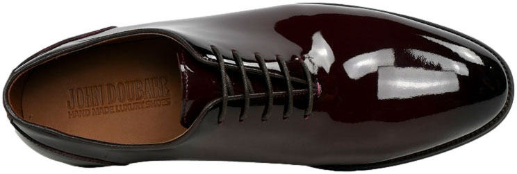 Półbuty Eleganckie John Doubare T256-242-A407 Wine Skóra Naturalna