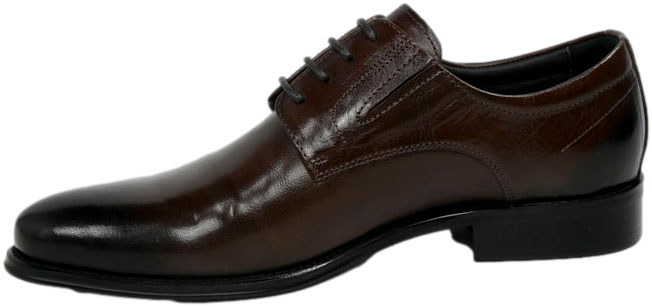 Półbuty Eleganckie John Doubare QA526-C6-A77 Coffee Skóra Naturalna