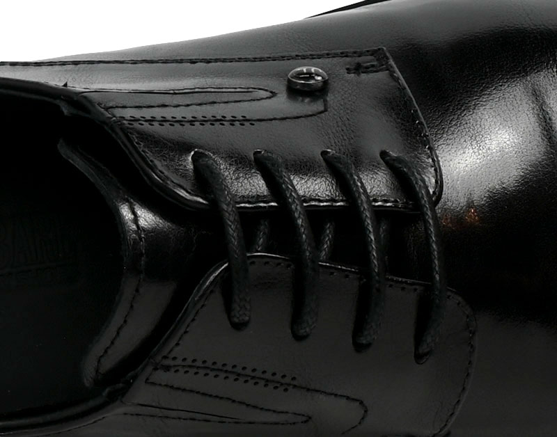 Półbuty Eleganckie John Doubare QA526-C6-A78 Black Skóra Naturalna