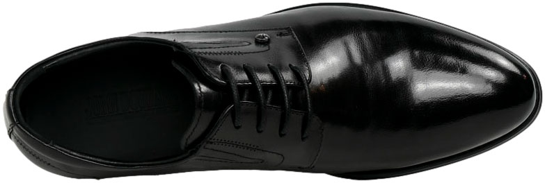 Półbuty Eleganckie John Doubare QA526-C6-A78 Black Skóra Naturalna