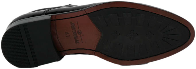 Półbuty Eleganckie John Doubare QA526-C6-A78 Black Skóra Naturalna
