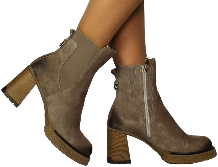 Botki Wygodne Lemar 60440 W.Fango Skóra Naturalna