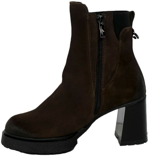 Botki Wygodne Lemar 60440 W.Czekolada Skóra Naturalna