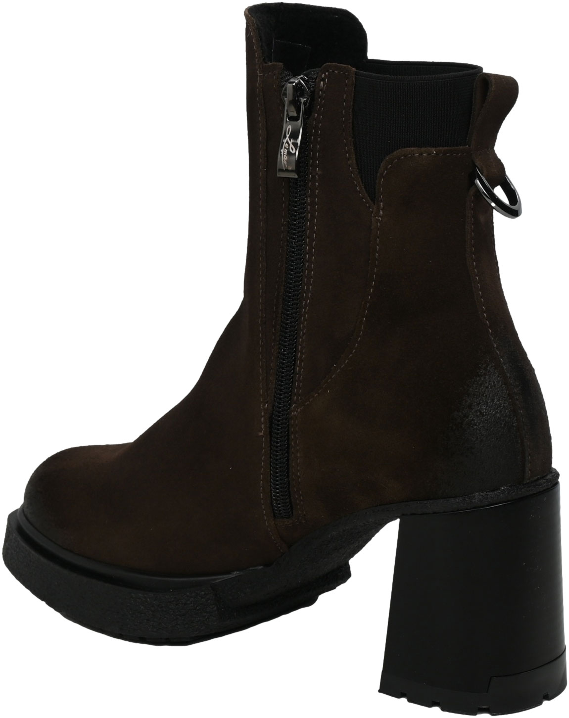 Botki Wygodne Lemar 60440 W.Czekolada Skóra Naturalna