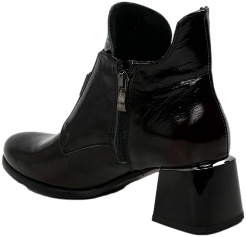 Botki Eleganckie Lemar 60560 Naplak Bordo cn Skóra Naturalna