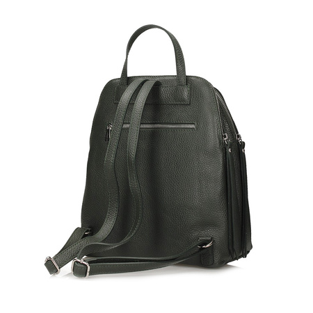 Plecak Toscanio E52 Zieleń D14 Skóra Naturalna