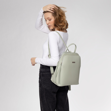 Plecak Toscanio E52 Zieleń D14 Skóra Naturalna