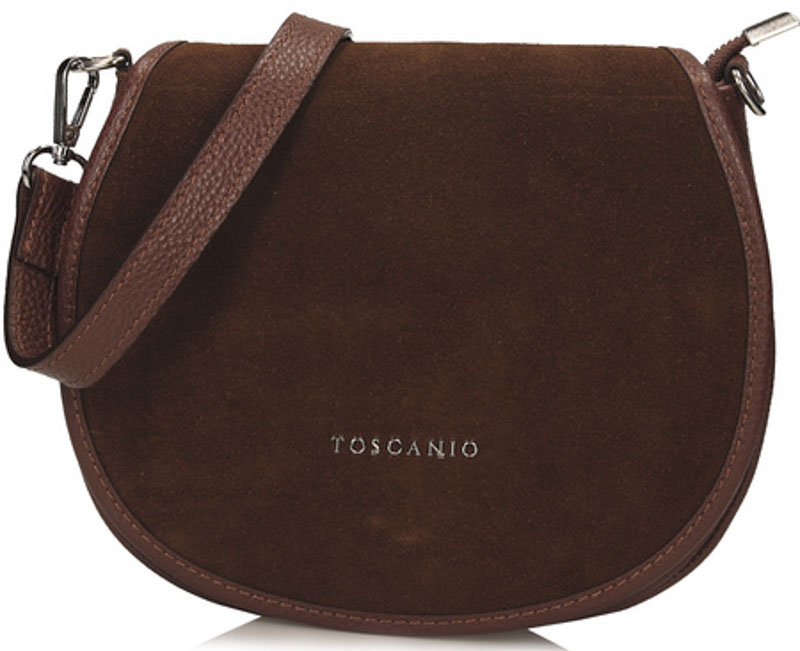 Torebka Toscanio G115 C.Brąz D23 Skóra Naturalna 