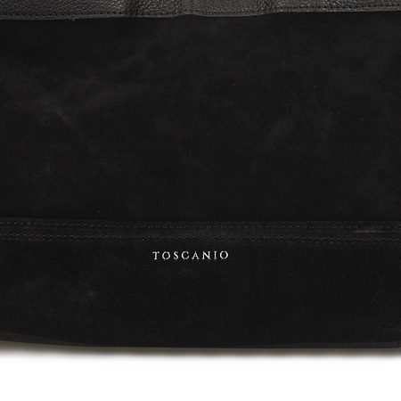 Torebka Toscanio G126 Czarny Skóra Naturalna 