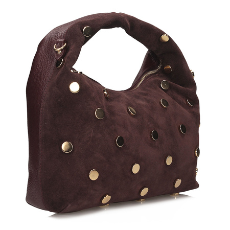 Torebka Toscanio G93 Bordo D54 Skóra Naturalna 