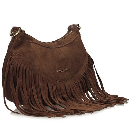 Torebka Toscanio G105 Brąz Skóra Naturalna