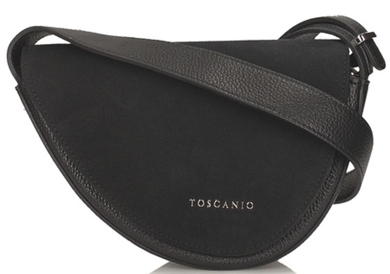Torebka Toscanio G87 Czarny Skóra Naturalna