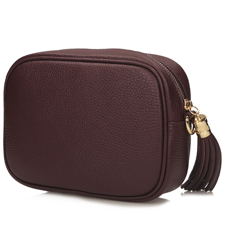 Torebka Toscanio G88 Bordo D54 Skóra Naturalna